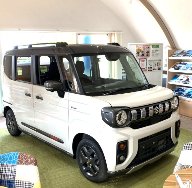 スズキの【スペーシア ギア】　ドーム内　展示を入替ました